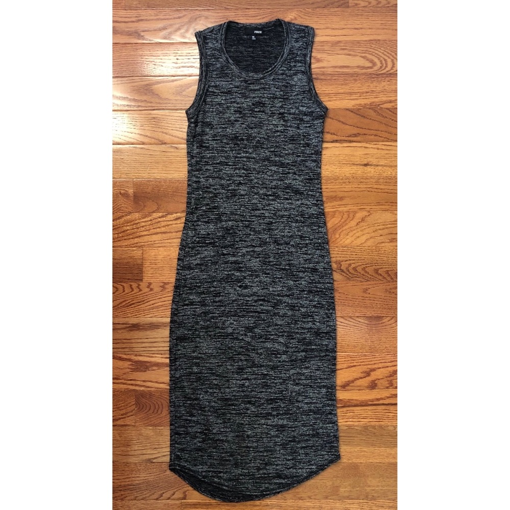 Wilfred Free Casual Speckled Grey Maxi Dress